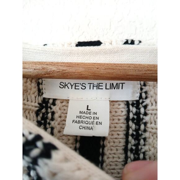 Skye's The Limit Striped Cable Knit Sweater - Picture 3 of 5